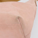 GUCCI Hand Bag Suede Pink Gold 001 3386 1705 Auth 158392-10