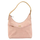 GUCCI Hand Bag Suede Pink Gold 001 3386 1705 Auth 158392-2