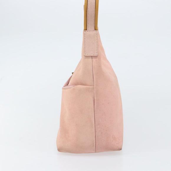 GUCCI Hand Bag Suede Pink Gold 001 3386 1705 Auth 158392