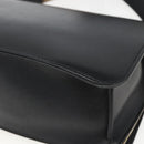 BURBERRY Shoulder Bag Leather Black Gold Auth 158393-15