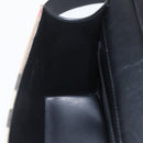 BURBERRY Shoulder Bag Leather Black Gold Auth 158393-18