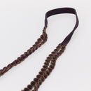 PRADA Shoulder Bag Suede Purple Gold Auth 158394-8