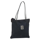FENDI Zucca Canvas Tote Bag Black Silver Auth 158397-1