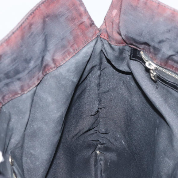 FENDI Zucca Canvas Tote Bag Black Silver Auth 158397