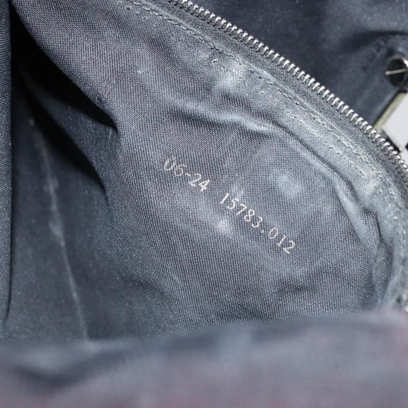 FENDI Zucca Canvas Tote Bag Black Silver Auth 158397