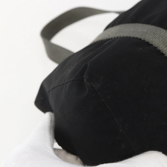 PRADA Sports Hand Bag Nylon Black Silver Auth 158398