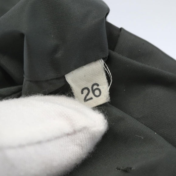 PRADA Sports Hand Bag Nylon Black Silver Auth 158398