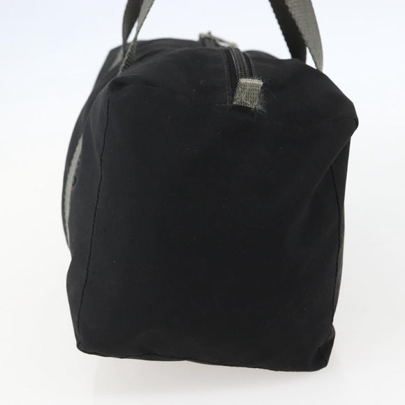 PRADA Sports Hand Bag Nylon Black Silver Auth 158398