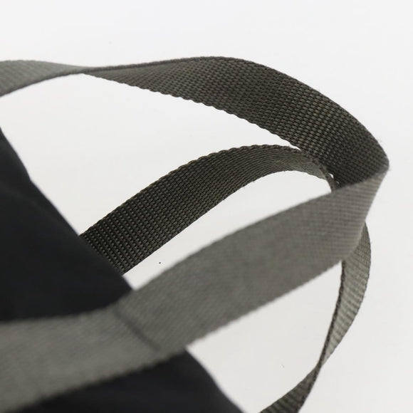 PRADA Sports Hand Bag Nylon Black Silver Auth 158398