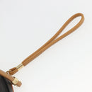GUCCI Shoulder Bag Leather Black Gold Auth 158401-8