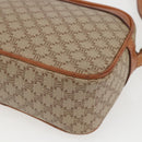 CELINE Macadam Canvas Shoulder Bag PVC Beige Gold Auth 158404-15