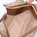 CELINE Macadam Canvas Shoulder Bag PVC Beige Gold Auth 158404-11
