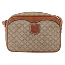 CELINE Macadam Canvas Shoulder Bag PVC Beige Gold Auth 158404-13