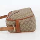 CELINE Macadam Canvas Shoulder Bag PVC Beige Gold Auth 158404-3