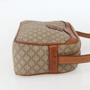 CELINE Macadam Canvas Shoulder Bag PVC Beige Gold Auth 158404-4