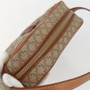 CELINE Macadam Canvas Shoulder Bag PVC Beige Gold Auth 158404-6