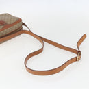 CELINE Macadam Canvas Shoulder Bag PVC Beige Gold Auth 158404-7