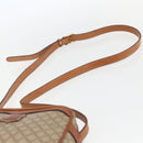 CELINE Macadam Canvas Shoulder Bag PVC Beige Gold Auth 158404-8