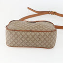 CELINE Macadam Canvas Shoulder Bag PVC Beige Gold Auth 158404-5