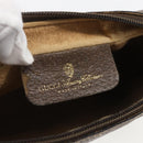 GUCCI GG Supreme Web Sherry Line Clutch Bag PVC Beige Gold 22 01 012 Auth 158406-13