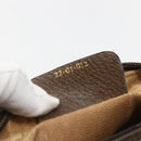 GUCCI GG Supreme Web Sherry Line Clutch Bag PVC Beige Gold 22 01 012 Auth 158406-17