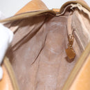 GUCCI Micro GG Supreme Shoulder Bag PVC Beige Gold Auth 158407-19