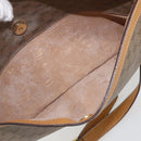 GUCCI Micro GG Supreme Shoulder Bag PVC Beige Gold Auth 158407-22