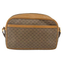 GUCCI Micro GG Supreme Shoulder Bag PVC Beige Gold Auth 158407-3