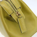 CELINE Hand Bag Leather Yellow Gold Auth 158409-17