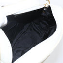 Salvatore Ferragamo Shoulder Bag Leather White Gold Auth 158412-16