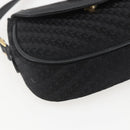 GUCCI Shoulder Bag Old Gucci Black Gold Auth 158414-11