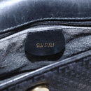 GUCCI Shoulder Bag Old Gucci Black Gold Auth 158414-14