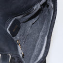 GUCCI Shoulder Bag Old Gucci Black Gold Auth 158414-16