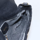 GUCCI Shoulder Bag Old Gucci Black Gold Auth 158414-17