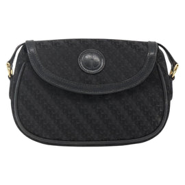 GUCCI Shoulder Bag Old Gucci Black Gold Auth 158414 - 0