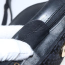 GUCCI Shoulder Bag Old Gucci Black Gold Auth 158414-20