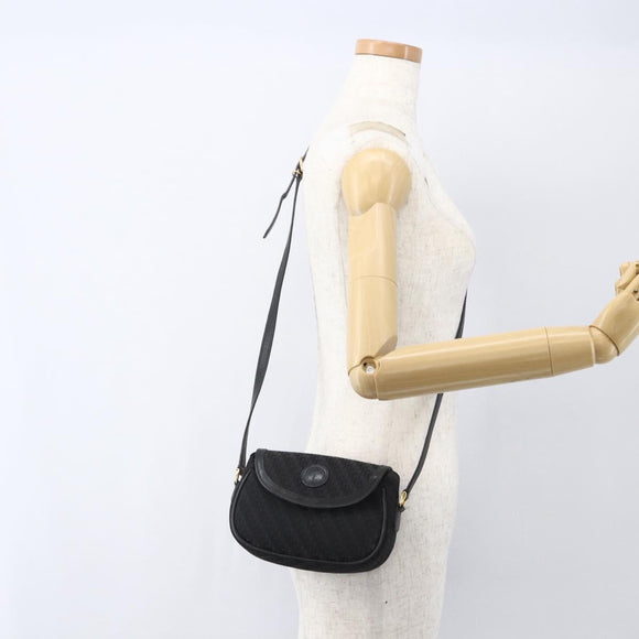 GUCCI Shoulder Bag Old Gucci Black Gold Auth 158414