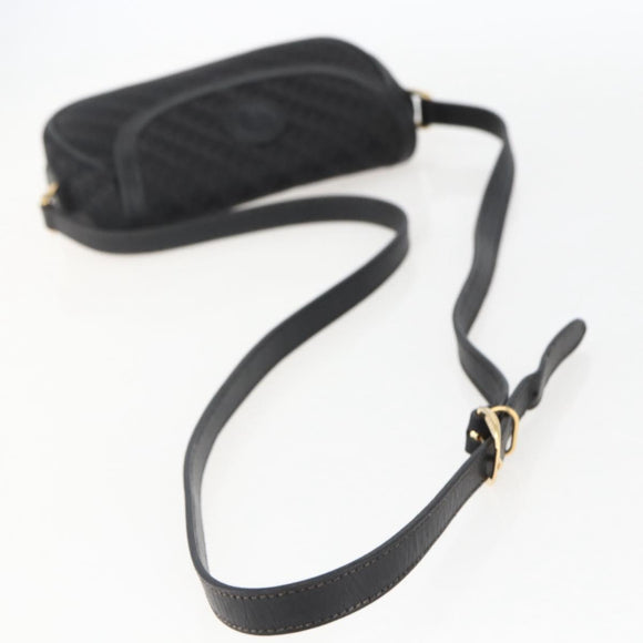 GUCCI Shoulder Bag Old Gucci Black Gold Auth 158414