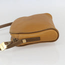 LOEWE Shoulder Bag Leather Beige Gold Auth 158415-3