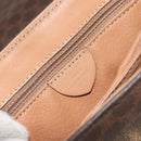 CELINE Macadam Canvas Hand Bag PVC Leather Brown Gold Auth 158419-16