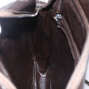 FENDI Zucca Canvas Shoulder Bag Black Brown Auth 158420-20
