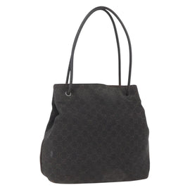 GUCCI GG Canvas Tote Bag Black 101341 Auth 158421