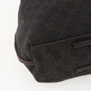 GUCCI GG Canvas Tote Bag Black 101341 Auth 158421-11