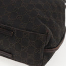 GUCCI GG Canvas Tote Bag Black 101341 Auth 158421-12