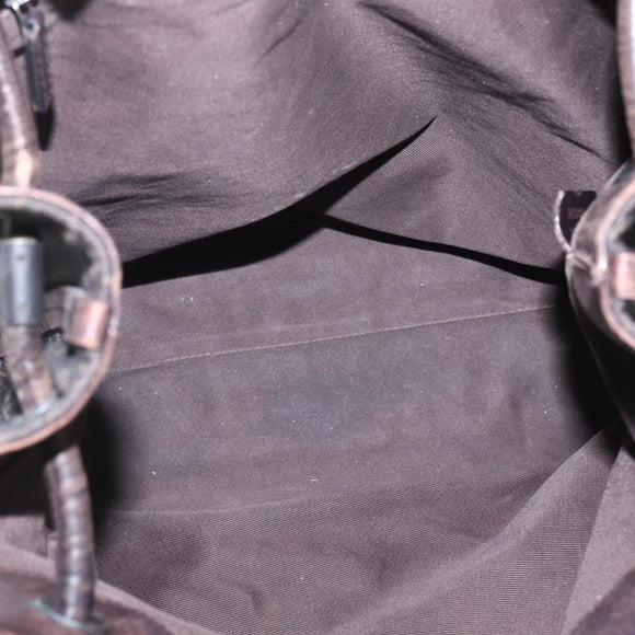 GUCCI GG Canvas Tote Bag Black 101341 Auth 158421