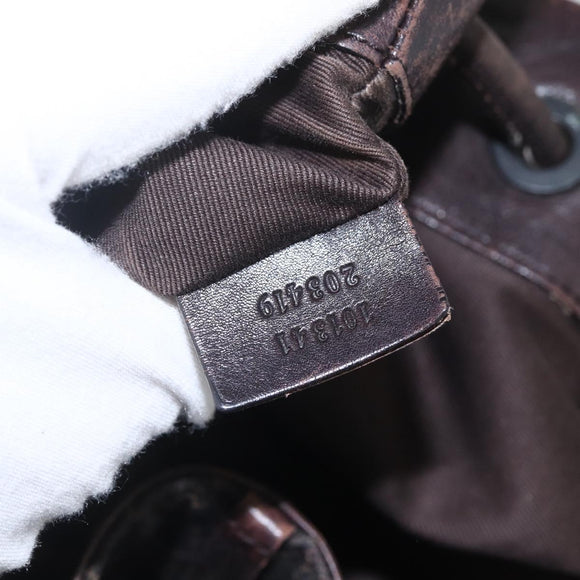 GUCCI GG Canvas Tote Bag Black 101341 Auth 158421