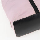 PRADA Tote Bag Nylon Pink Silver Auth 158422-15