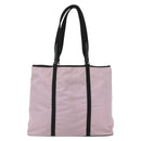 PRADA Tote Bag Nylon Pink Silver Auth 158422-13