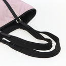 PRADA Tote Bag Nylon Pink Silver Auth 158422-7