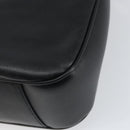 GUCCI Bamboo Shoulder Bag Leather 2way Black Gold 001 1638 2123 Auth 158423-14